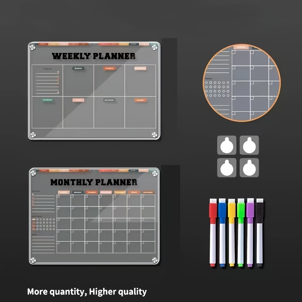 Acquista Adesivo per calendario del frigorifero Punzonatura gratuita  Forniture per la casa Record creativo per frigorifero magnetico acrilico  riutilizzabile