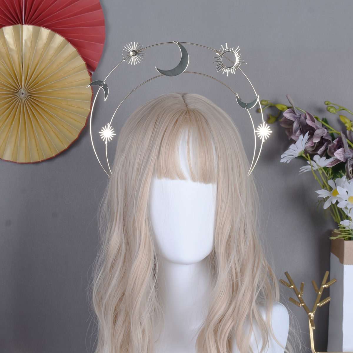 1pc Halloween Headband Aura Rings for Women Goddess Headpiece Wedding  Headpiece for Bride Wedding Bridal Headpieces Hair Piece Zip Tie Creative  Hair Hoop Cos Hair Hoop Hairband : : Beauty & Personal