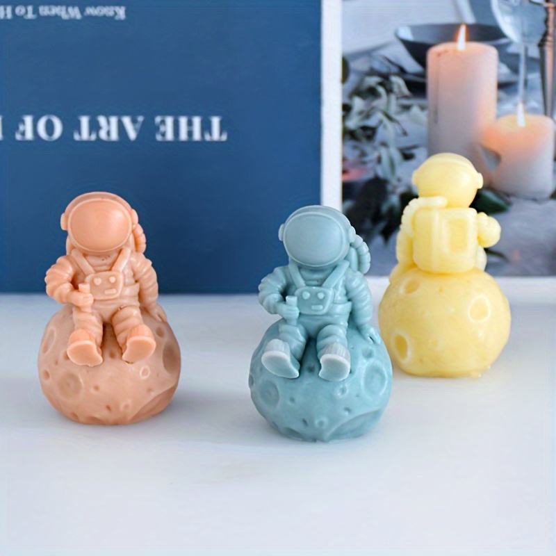 Earth Moon Shape Candle Silicone Mold DIY Aromatherapy Soap Resin Gypsum Ice  Cube Chocolate Molds Candle Making Tool Home Decor