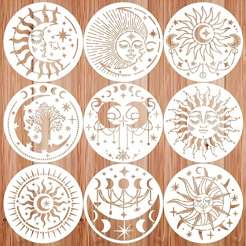 Boho Stencils For Painting Nature Mountain Moon Sun Drawing Stencil Leaf  Landscape Paint Template On Wood Wall Art Crafts Shirt Canvas Furniture  Paper (boho) - Temu Norway