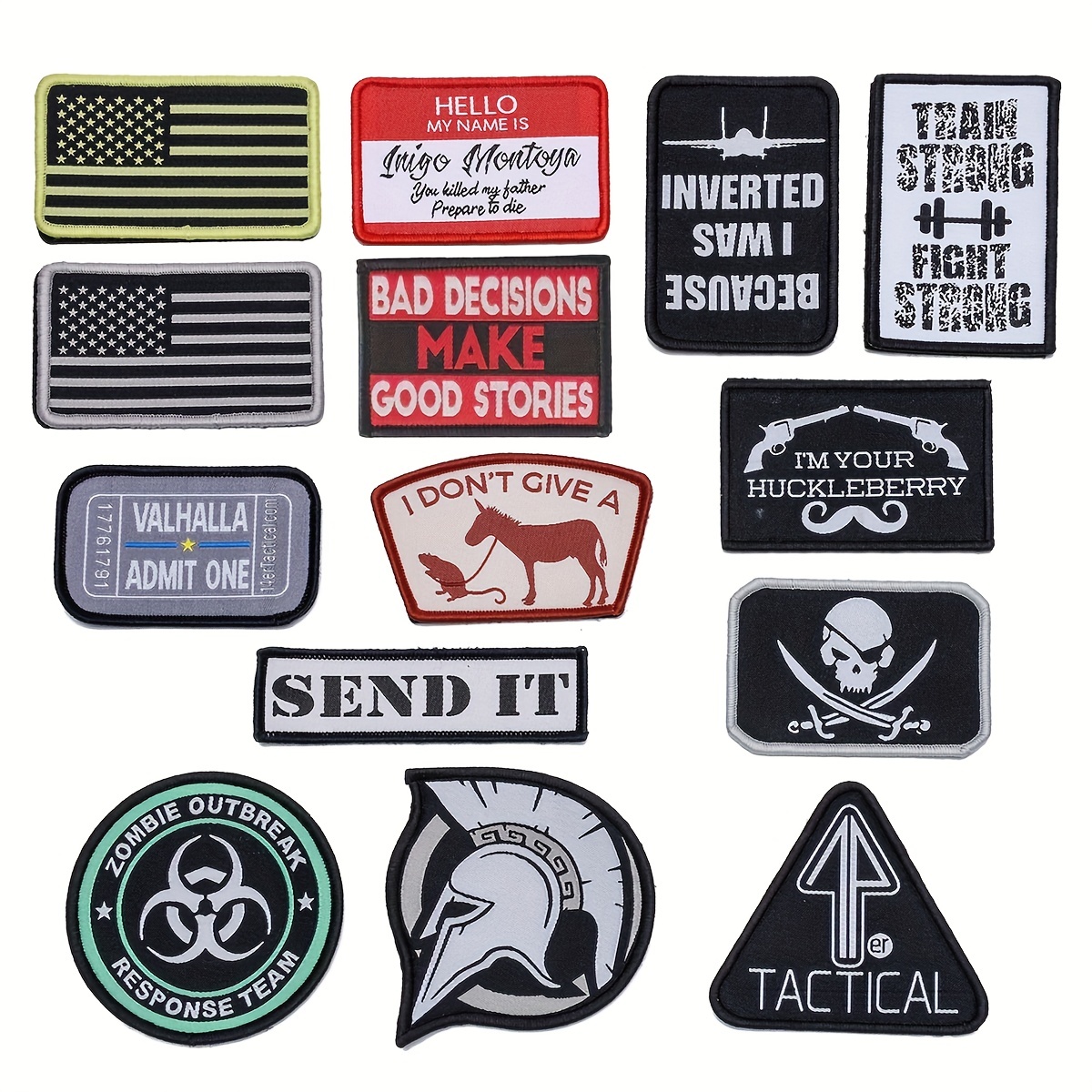 Parches tácticos militares de PVC para CrossFit, apliques de emblema  bordado, pegatinas DIY para ropa, sombrero, accesorios de mochila, 5,11