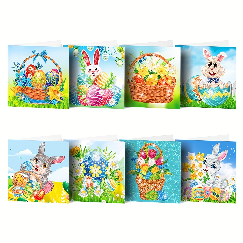 Huacan 5d Diy Diamond Painting Mosaic Easter Egg Full Square/round