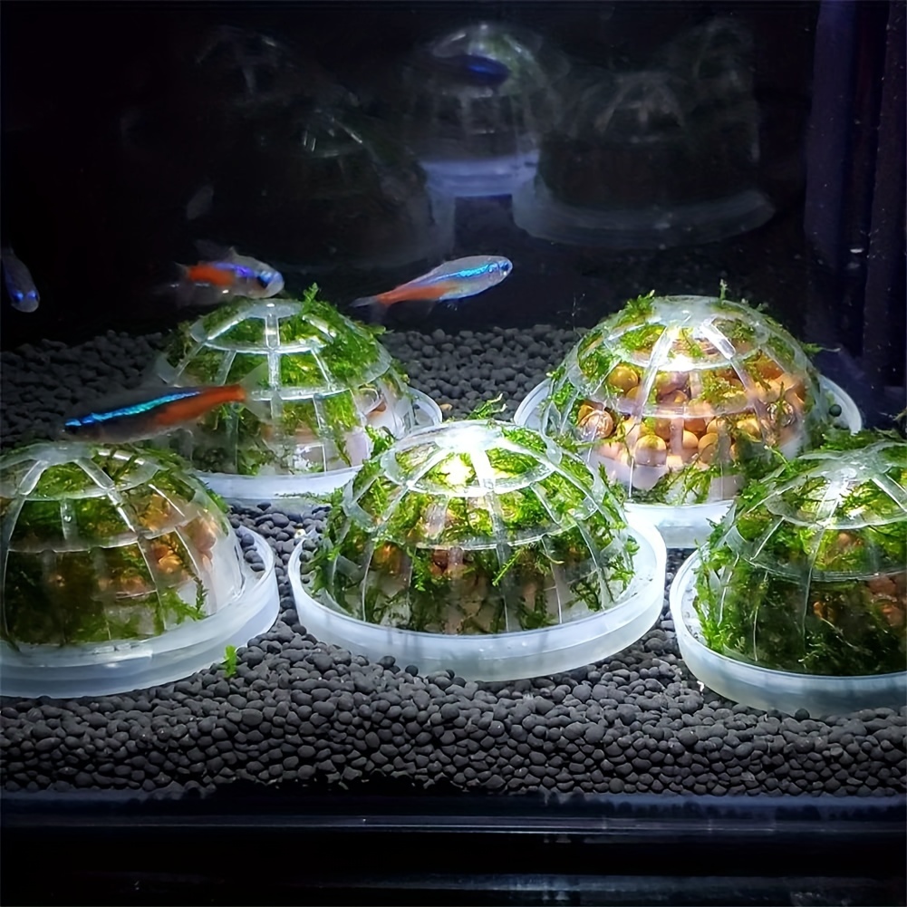 4pcs Aquarium Moss Balls, Artificial Aquarium Plants Green Moss Decorative Ball for Fish Tank Ornaments Freshwater Terrarium Moss Decoration