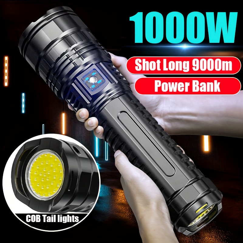 Five Explosion LED Flashlight - Flashlights for Home Super Bright  Rechargeable Flashlight for Camping Table Lamp Outdoor Lighting Flash Light  Powerful