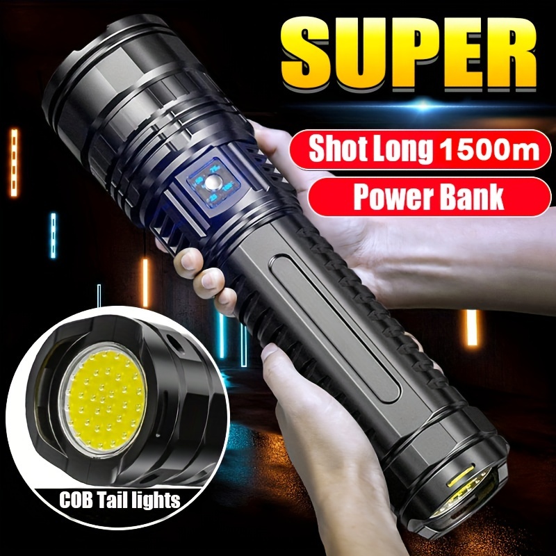 Rechargeable 1000000 lumens P70 most powerful LED Flashlight USB Zoom torch