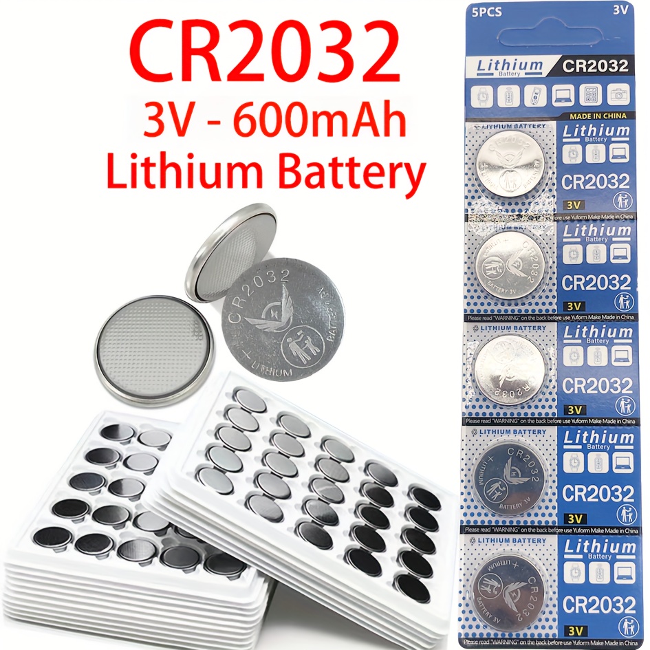 1620 Battery Cr1620 Card Mounted 3v Button Electronic - Temu