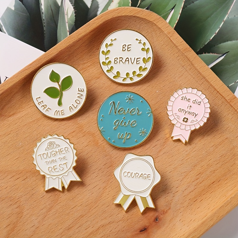 Well-meaning Plant Killer Potted Brooch Pins Enamel Metal Badges Lapel Pin  Brooches Jackets Jeans Fashion Jewelry Accessories