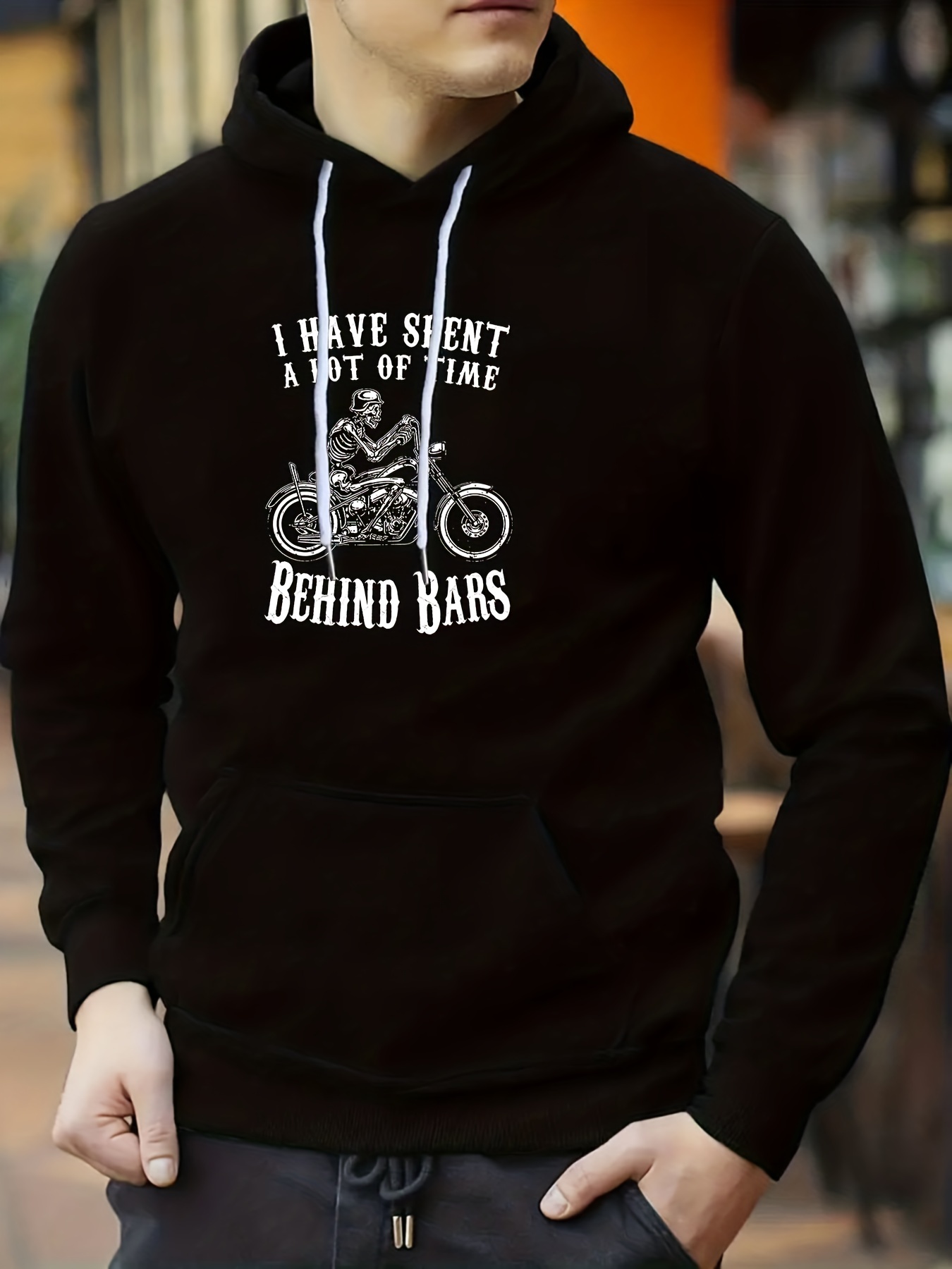 Mens on sale biker hoodies