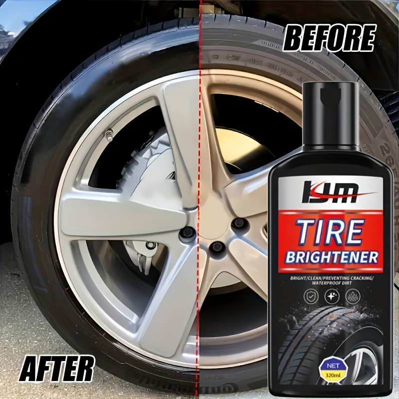 Car Tire Maintenance Black Brightening Agent Set Black, Bright, Waterproof,  Coating Sponge! - Temu