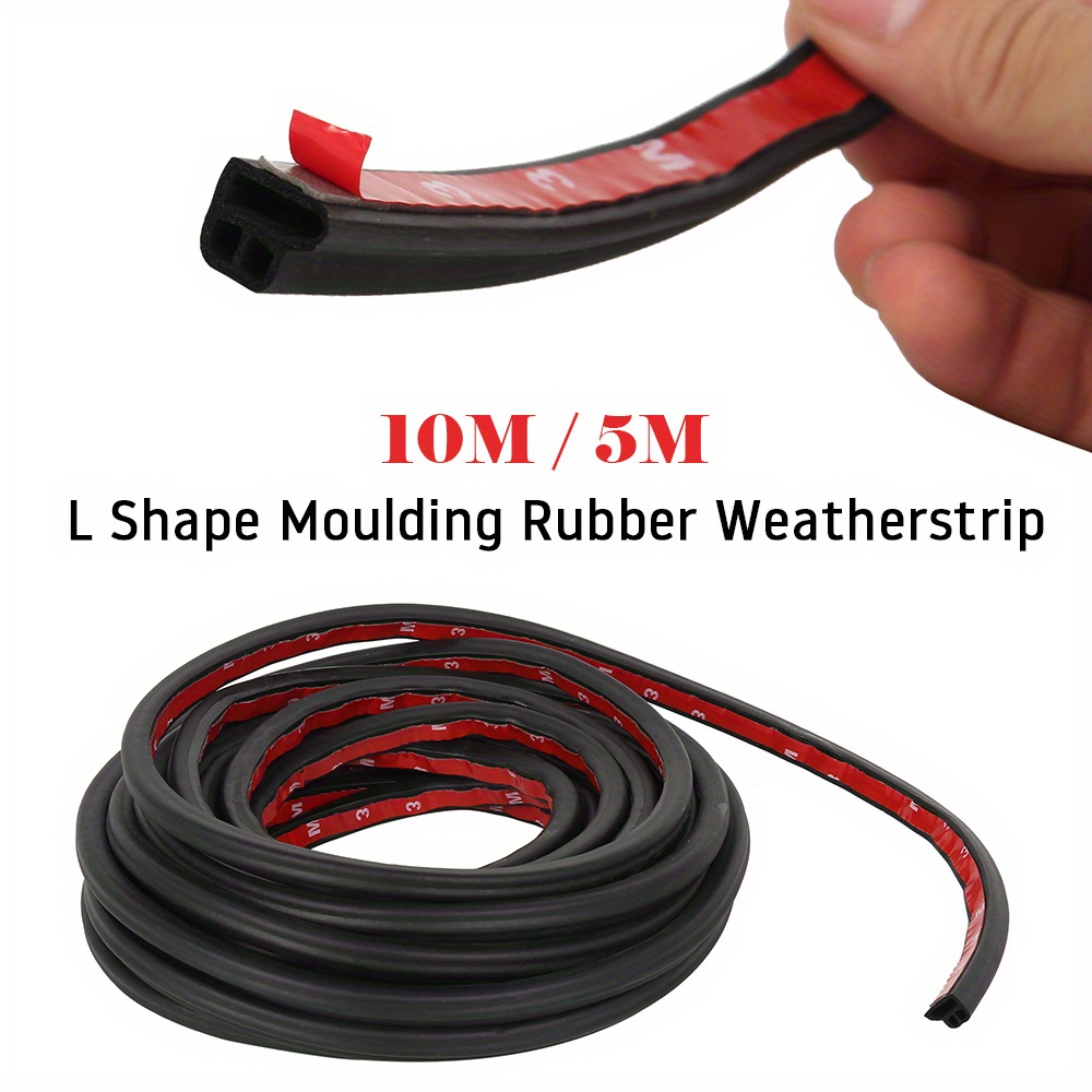 Automotive Weather Stripping Door Window Rubber Seal Strip Z Shape 16.4 Ft  Long Compatible with Cars, Trucks, Boats, Home Applications | Universal