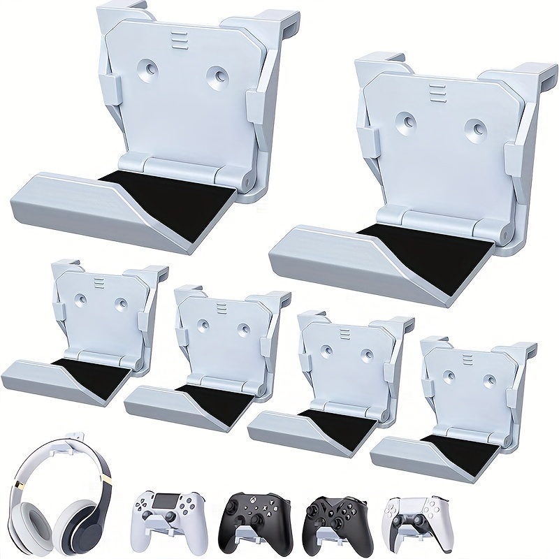 Soporte de pared para PS5 – Accesorios Playstation 5 Digital/Disc Edition  consola flotante detrás de TV, con 2 controladores desmontables, kit de