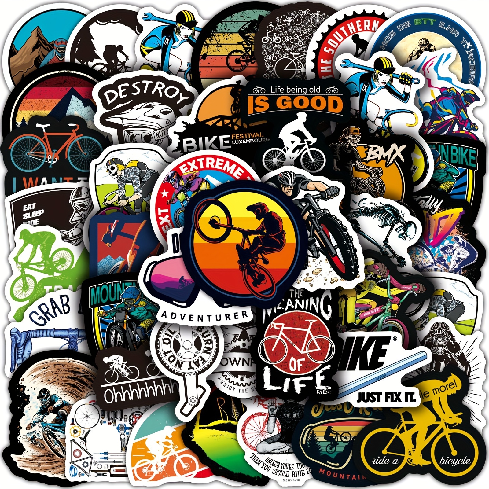 1Pc Bicycle Sticker Big Eyes Frame Sticker Waterproof And Sun-proof Bike  Protection Frame Decorative Stickers - AliExpress