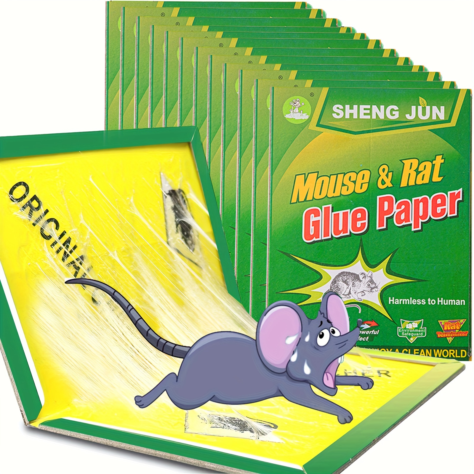 Black Transparent Rat Trap Strong Adhesive Rat Blanket - Temu