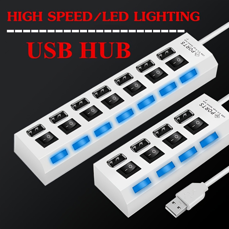 1 Conector Usb 4 Puertos/7 Puertos Ratón Ordenador Teclado - Temu