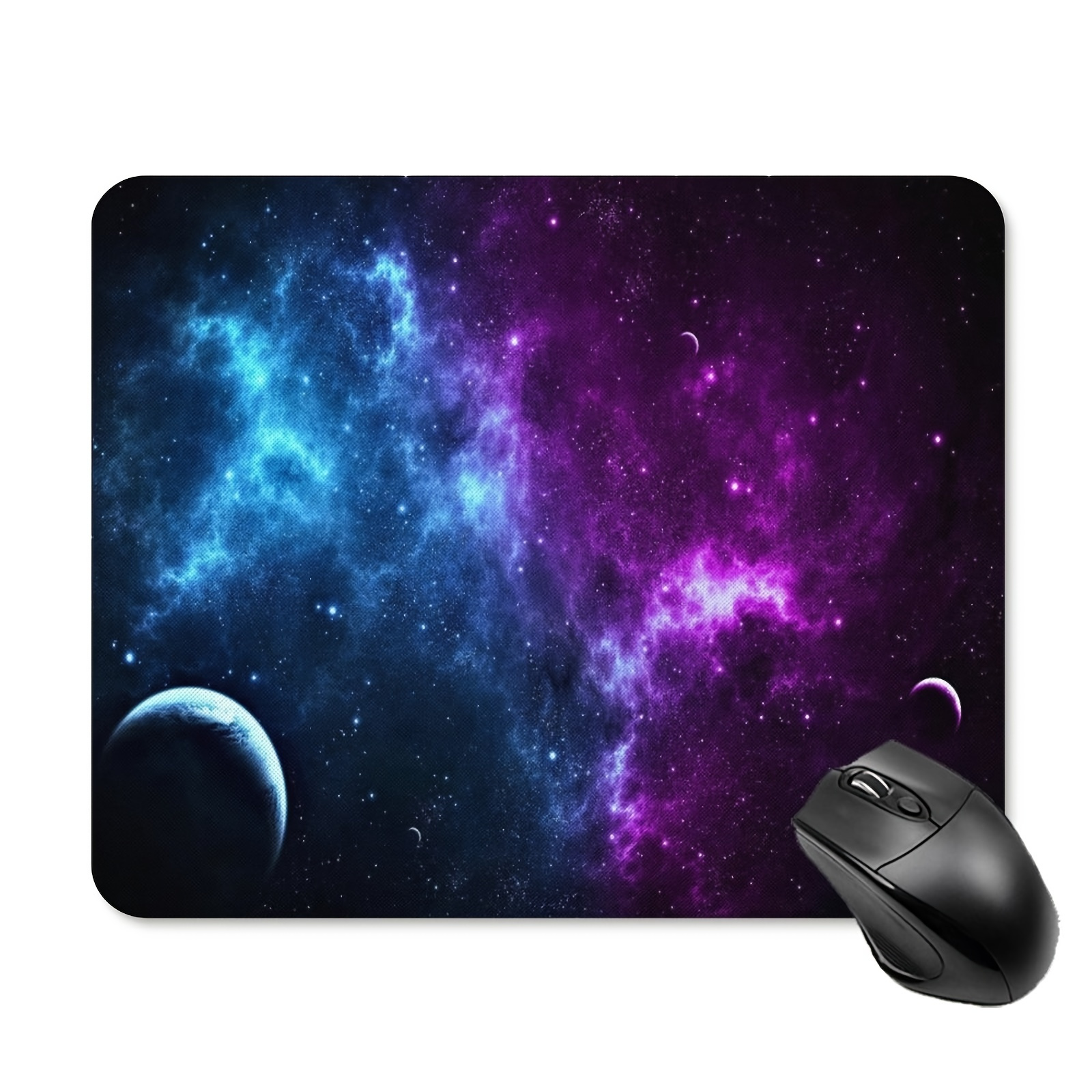 Grand tapis de souris nébuleuse violette - Gamer XXL - Univers souris