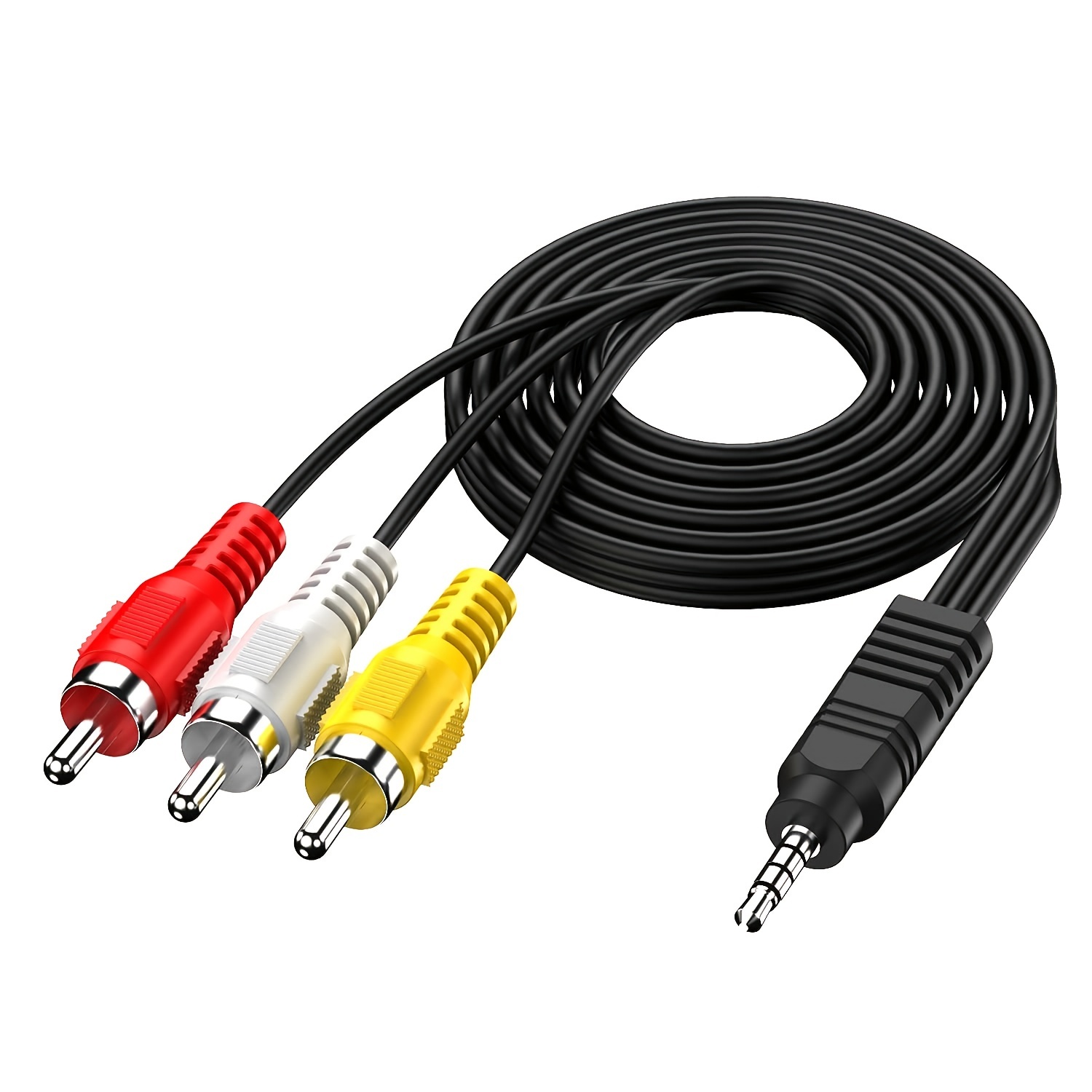 1.5m 3.5mm Jack Plug Male to 3 RCA Adapter to RCA Male Audio Video AV Cable  Wire Cord for Android TV Box 