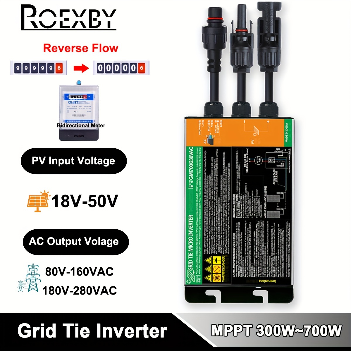 Promotion 350w 300w Mppt Solar Grid Tie Micro Inverter Gmi Series