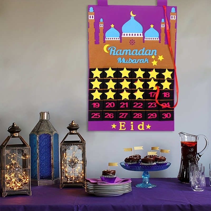 1pc Calendario Conto Rovescia Ramadan Eid fitr Decorazione - Temu  Switzerland