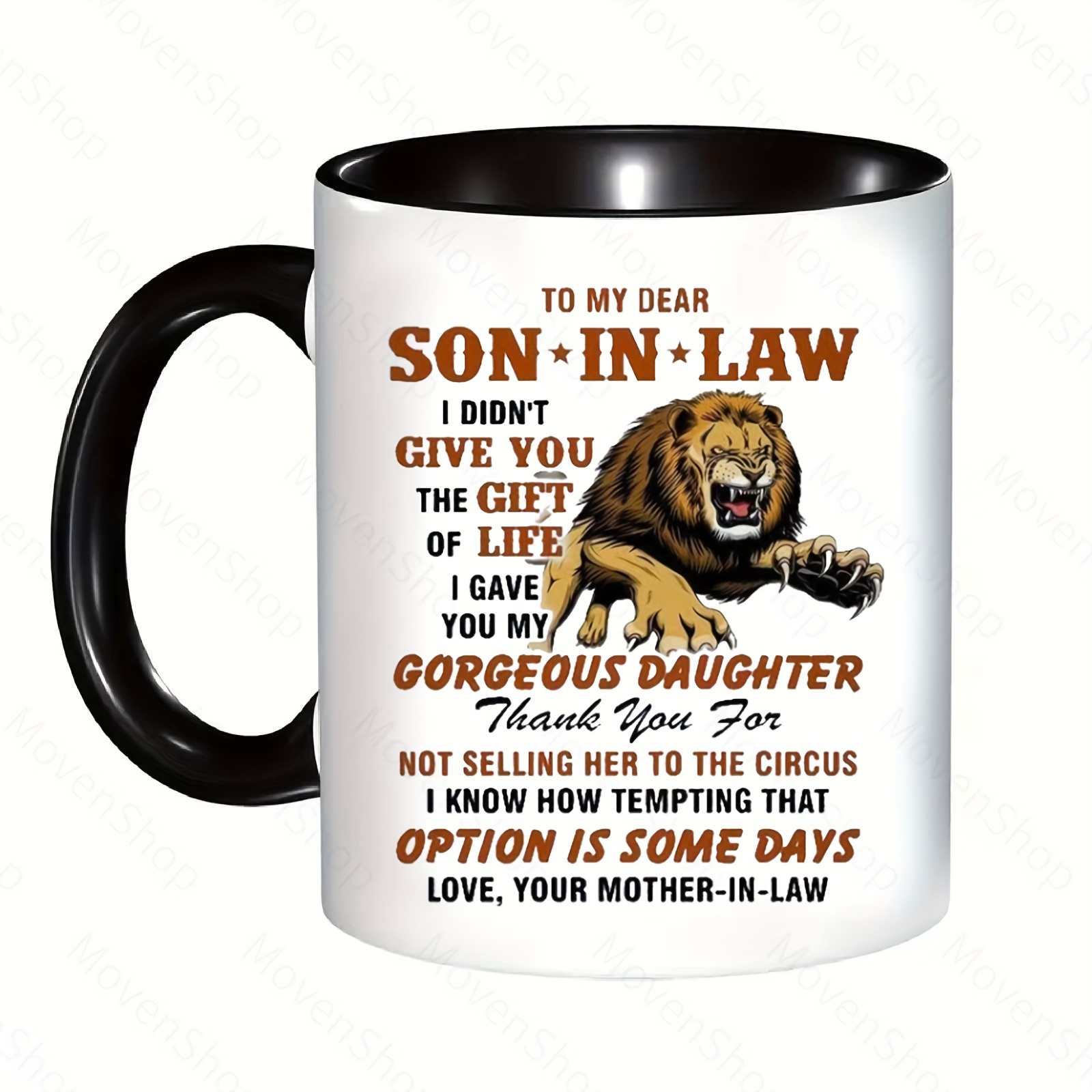 To My Son In Law From Mom Mother In Law Stainless Steel Tumbler Cup I  Didn't Give You The Gift Of Life Lion Son Travel Mug Tumbler - Temu