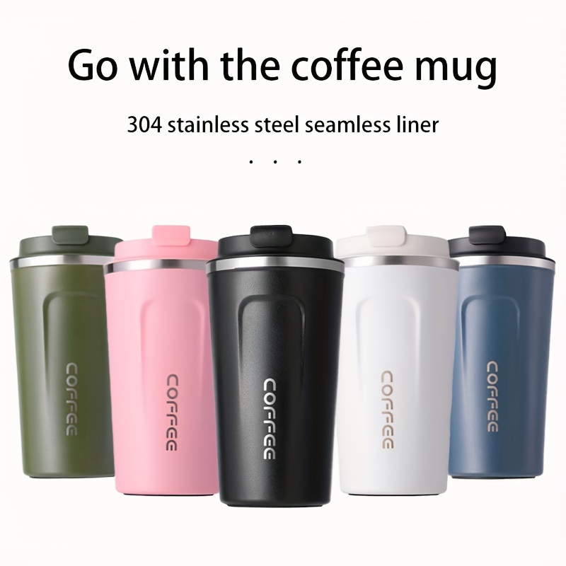 New High Value Portable Ceramic Liner Coffee Cup Sealed Leak-Proof Car  Insulation Mug 380ml Men