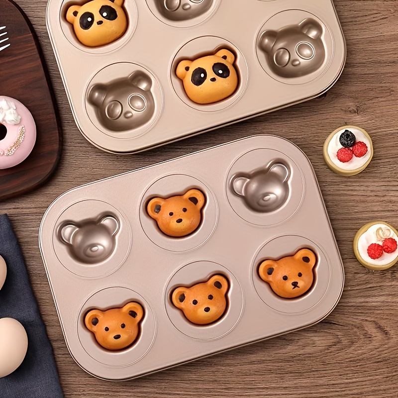  8 Cavity Non-stick Cake Baking Pan, Love Bear & Panda Cookie  Mold, Creative Mold for Muffin, Brownie, Cornbread, Cheesecake, Panna  Cotta, Pudding, Jello Shot and More (Teddy Bear): Home & Kitchen