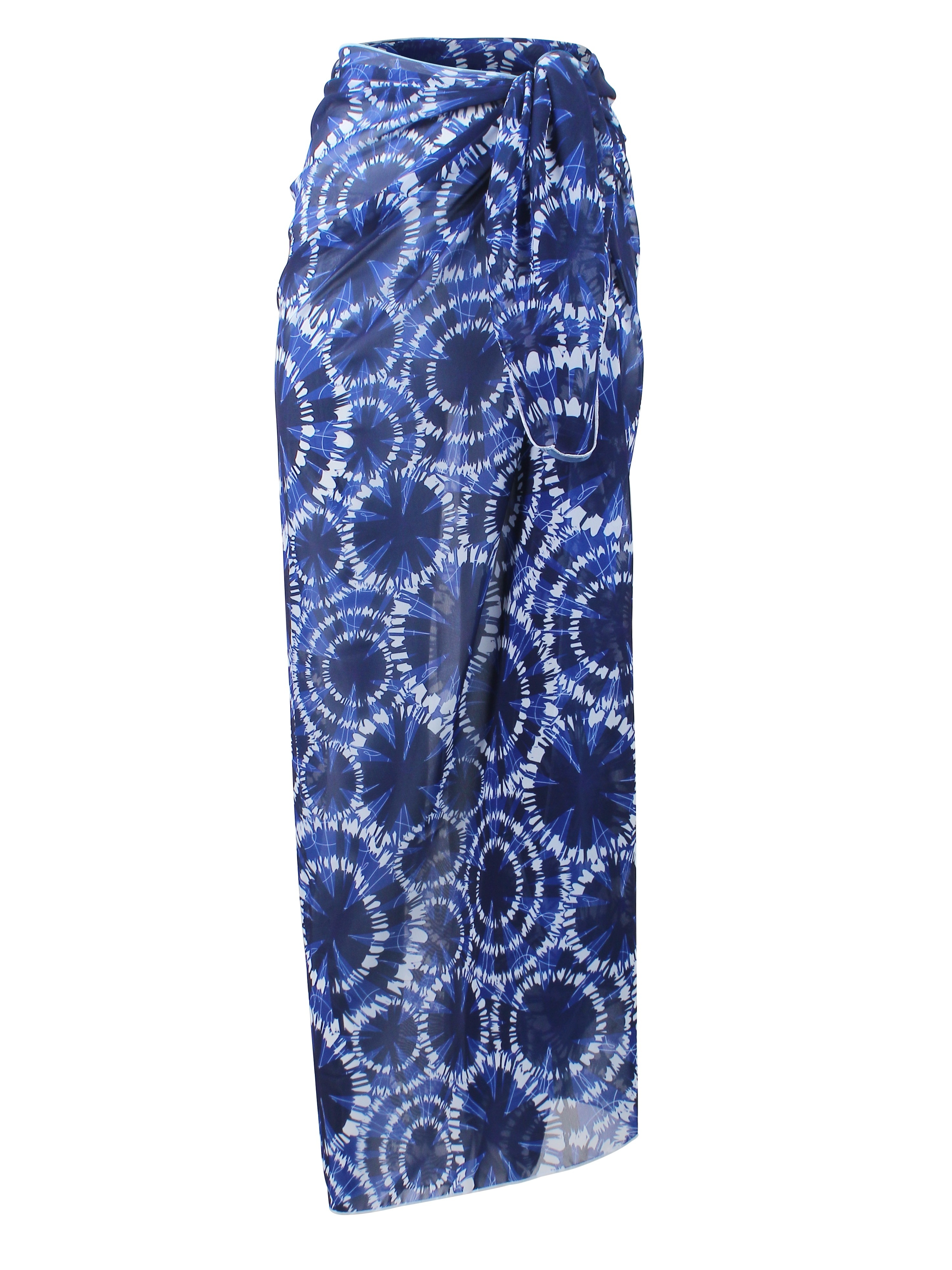 Vestidos Mujer, Vestido Pareo Bandana Azul