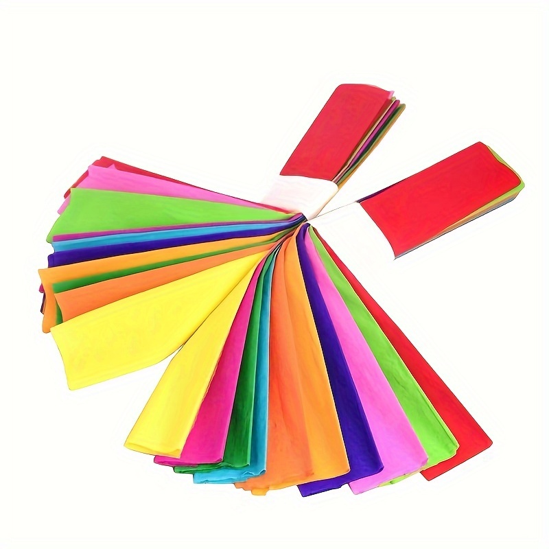 diy multi color decoration wrapping crepe