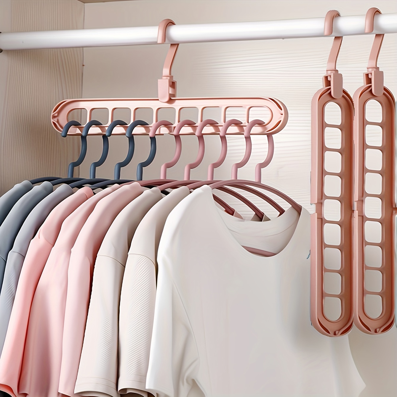 Multi hole Plastic Hangers Foldable Heavy Duty Clothes - Temu Kuwait