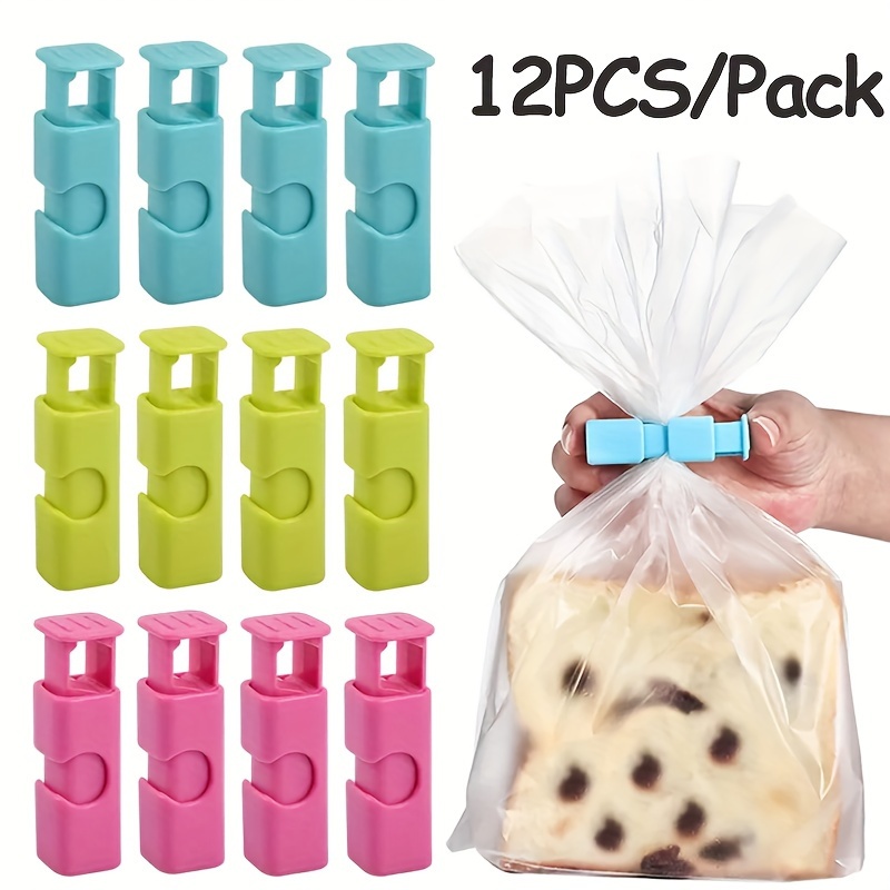 Read Bag Seal Clip Squeeze And Lock Bread Bag Clips For Food - Temu