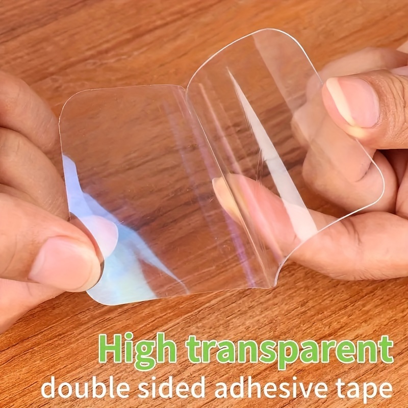 2pcs Double Sided Tape Heavy Duty , Clear Double Sided Wall Tape For Home,  Office, Car, Outdoor Use