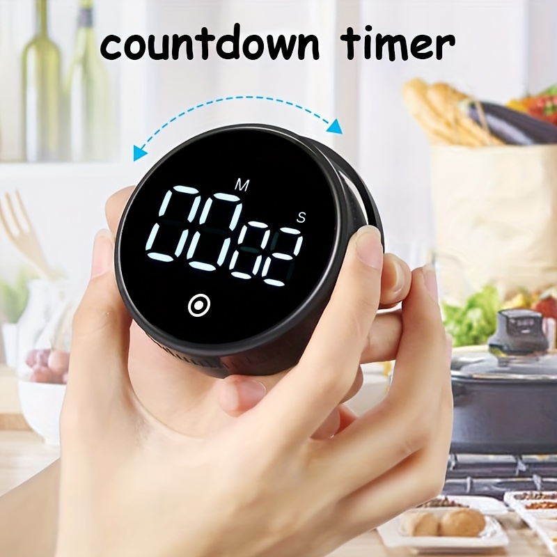 Baldr Kitchen Timer Magnetic Countdown LED Digital Timer for Child