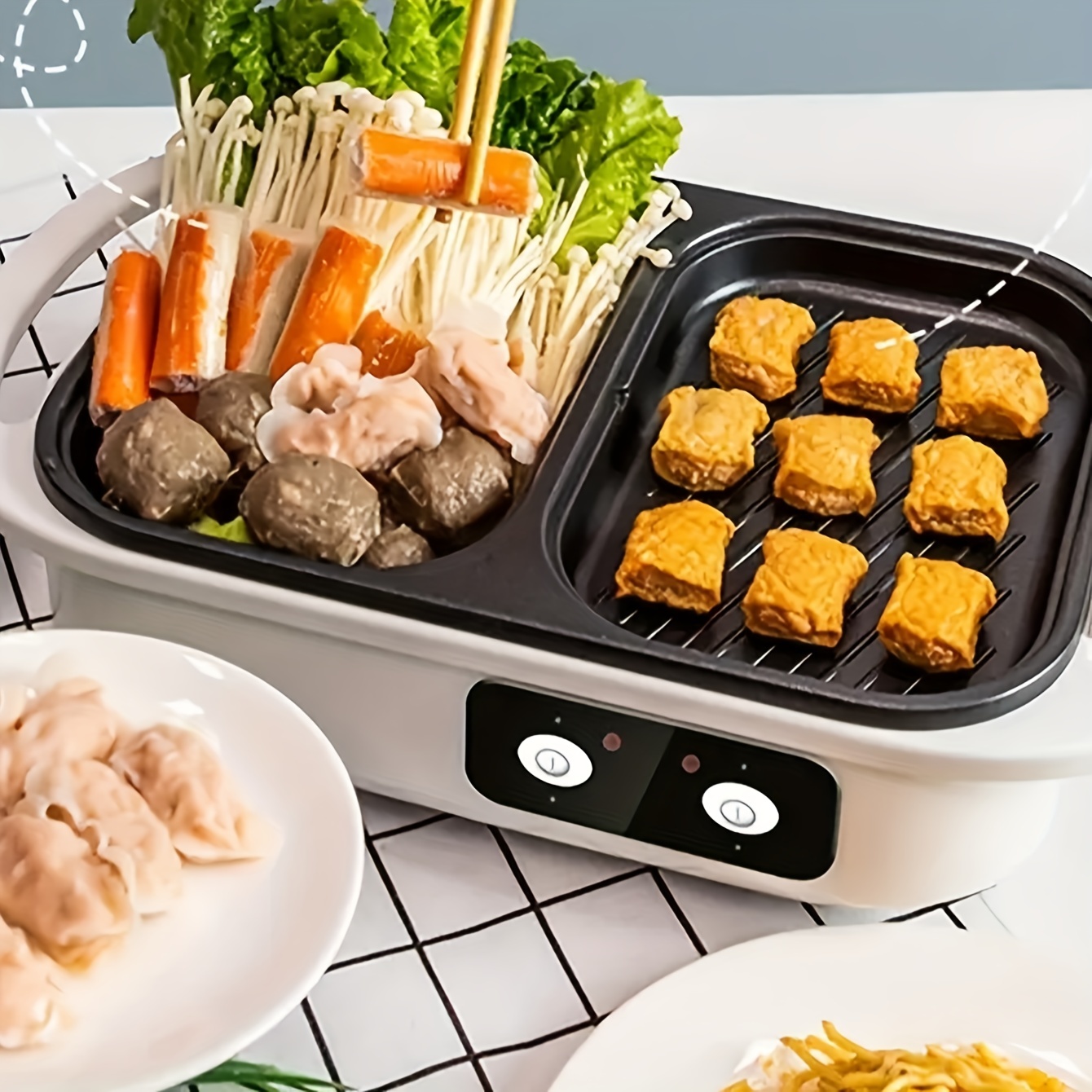 220V Electric Grill, Shabu-shabu-shabu Pot, Yuanyang Hot Pot