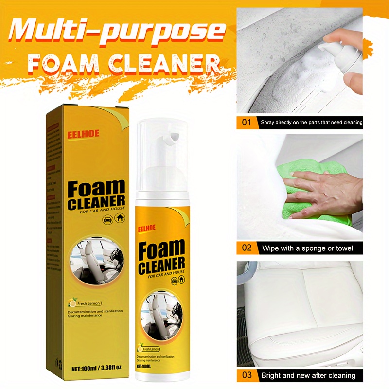 6.76oz Multifunctional Foam Cleaner, Foam Mattress Stain Remover, Free  Washable Carpet Dry Cleaner, Stubborn Stain Cleaner for shops