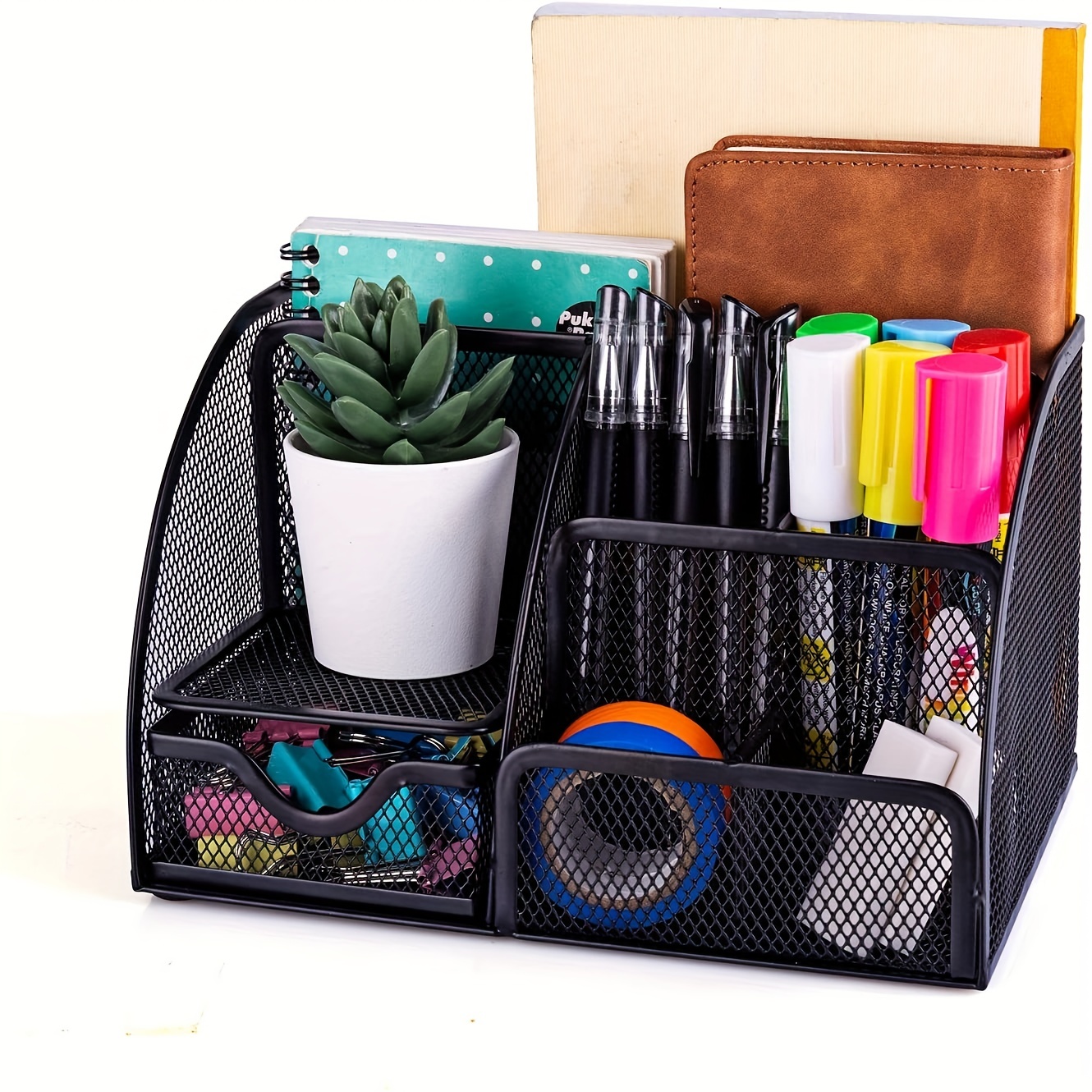 Marbrasse Organizer da scrivania da 5 pezzi - Organizer per penne