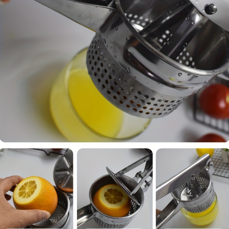 1Pc potato masher hand Potato Masher Metal Lemon Orange Juicer