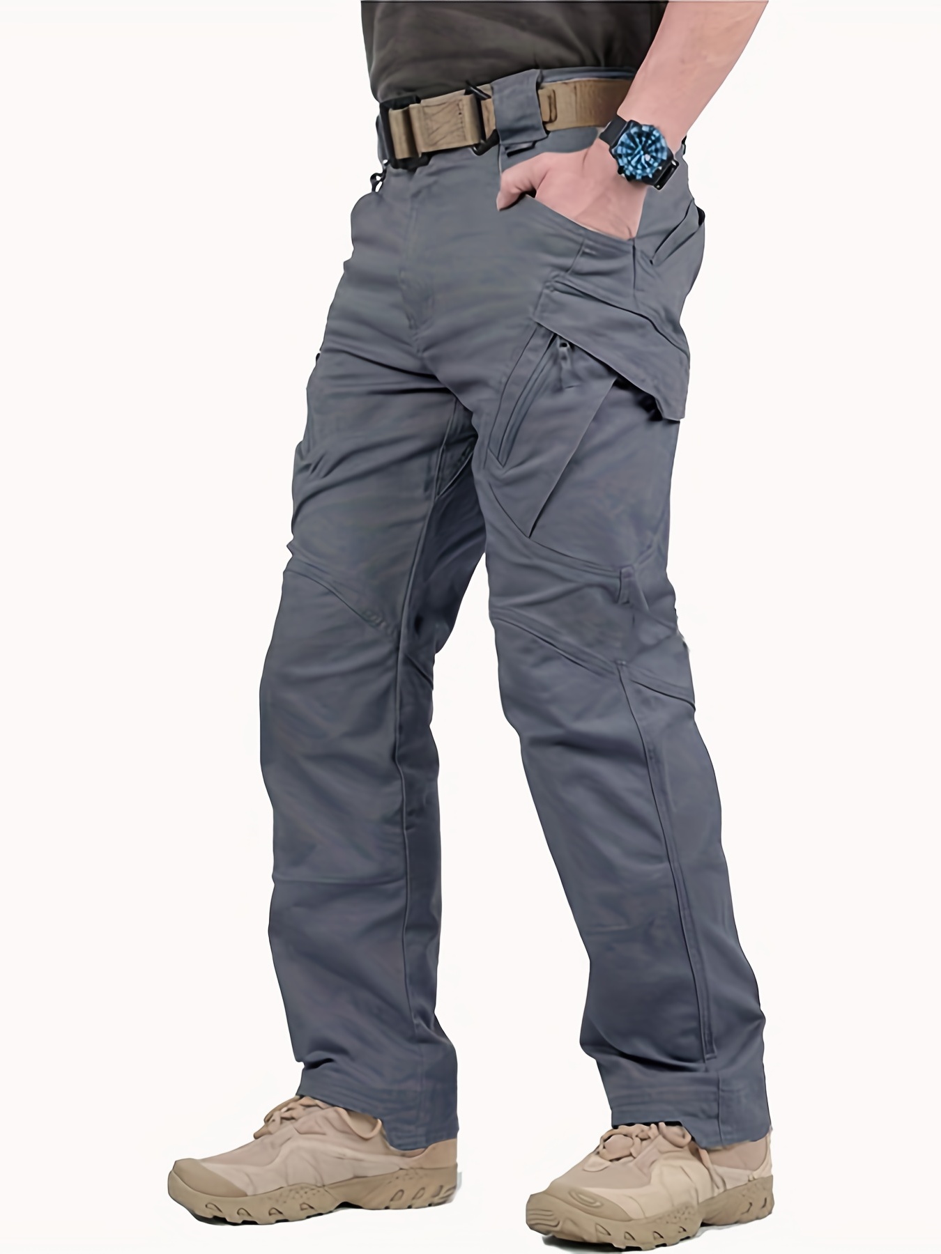 Pantalones tácticos militares de camuflaje para hombre, ropa deportiva  informal elástica resistente al agua, con múltiples bolsillos, para  primavera y otoño - AliExpress