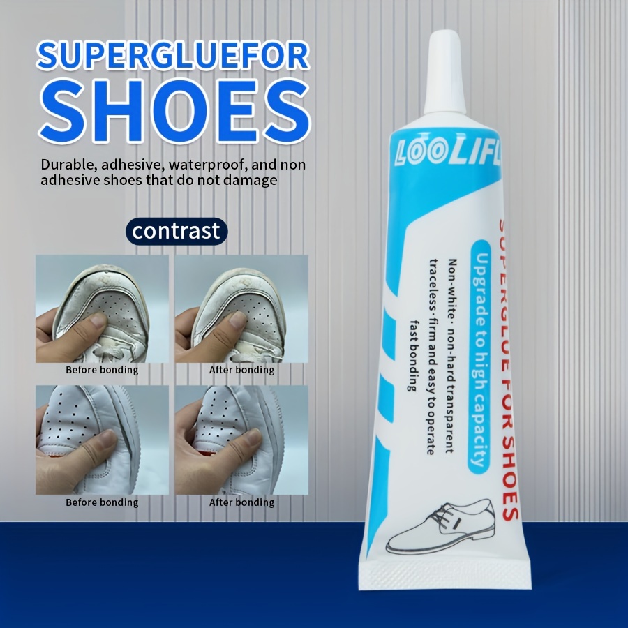  Pegamento autoadhesivo para zapatos, reparación de zapatos  impermeable, pegamento fuerte para zapatos, suela de tacón fuerte para  fijación, pegamento de reparación de zapatos resistente al agua, pegamento  de reparación de zapatos