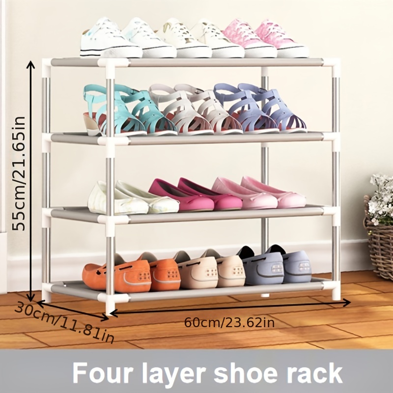 2/3/4/5/6/7-layer Plastic Shoes Storage Rack, Free Standing Shoes