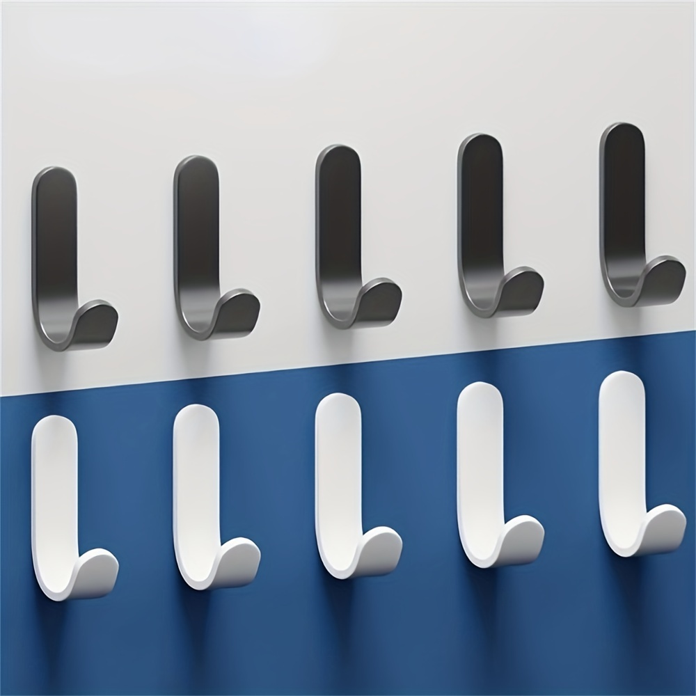 FUNOMOCYA 20pcs No Trace Hook self Adhesive Hooks Adhesive Wall Hooks Wall  Sticky for Hanging Adhesive Hooks Heavy Duty Sticky Hangers Bathroom Wall