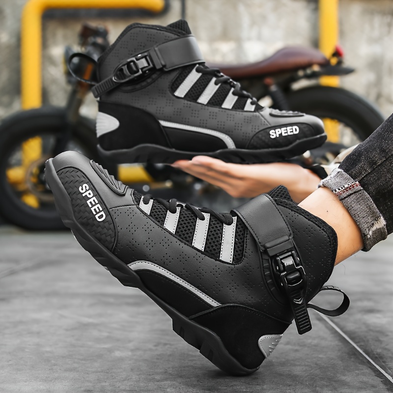 Botas Motocicleta Hombre, Motobots Motocross, Zapatos Motociclista Chopper  Cruiser, Zapatos Tobillo Motocicleta Verano - Automotriz - Temu