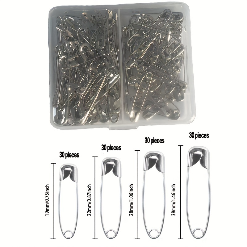 10PCS Fashion Clothing Pins Stainless Steel Safety Pins Clothing Accessories