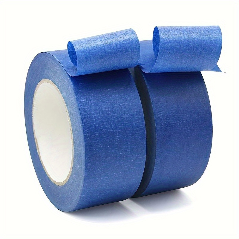3pcs 50mm 2 inch Wide 20m 21 Yards Masking Tape Painters Tape Rolls Light Blue - Light Blue - 50mm x 20m