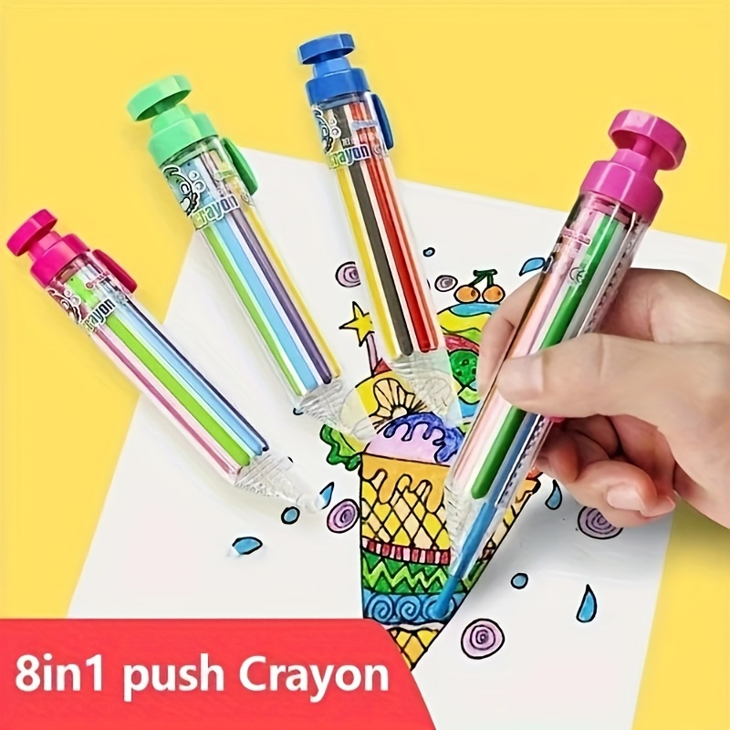 Durable And Won't Stain Hands Colored Twistable Crayons - Temu