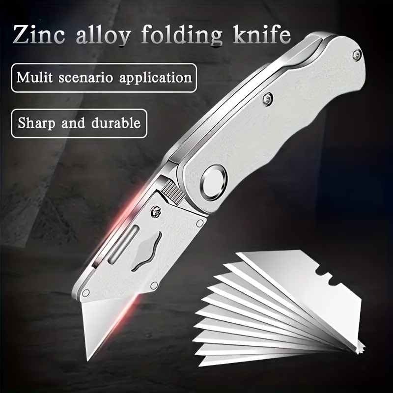 TIFICAL Box Cutter Utility Knife, Auto-Lock Box Cutter Retractable, 18 MM  Wide Blade Box Knife, Smooth Mechanism & Ergonomic Handle, Box Cutters