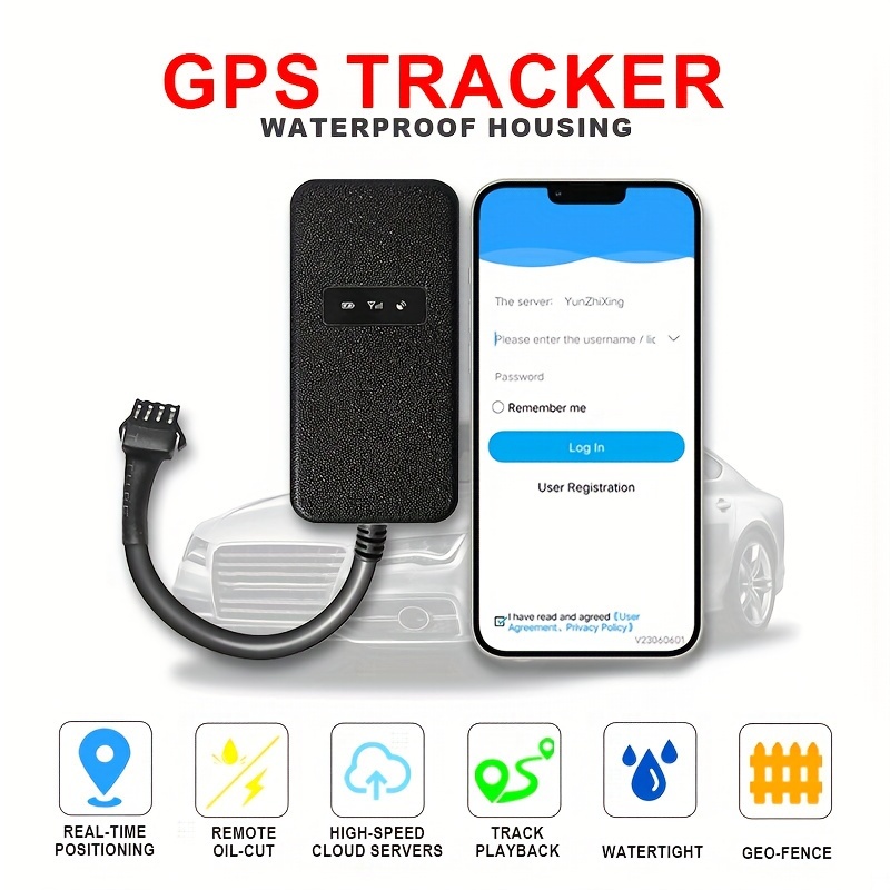 Localizador GPS Global Tracker en tiempo real para auto, camión y vehículo,  paquete de 2 unidades