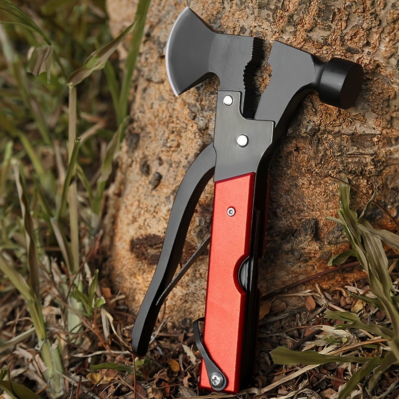 ASR Outdoor Hacha de supervivencia con martillo, barra de palanca de  emergencia, herramienta de utilidad