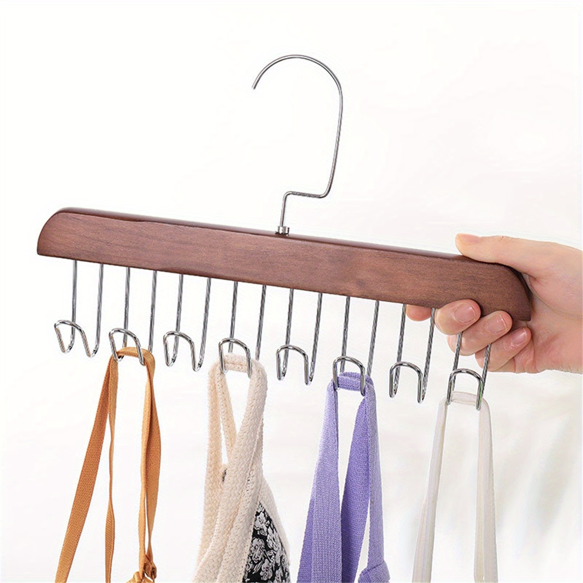 ECOCO Multi-Function 5 in 1 Cloth Hanger with 5 Anti-Slip Cloth Hanger  Rotatable Hook