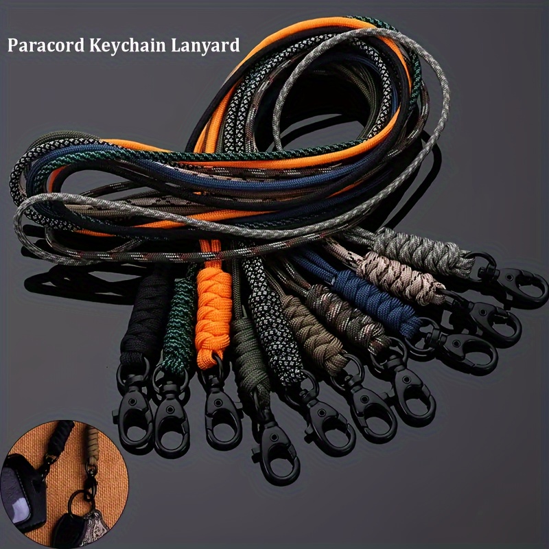 3 Pcs Keychain Key Fob Tool Lanyards for Hand Tools Heavy Duty Carabiner  Tool Lanyard Lanyard for Camping Man