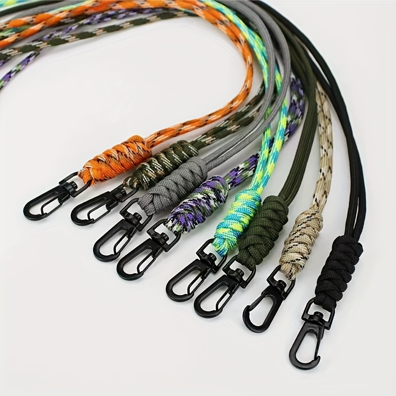 Retractable Safety Coiled Lanyard With Aluminium Alloy Carabiner