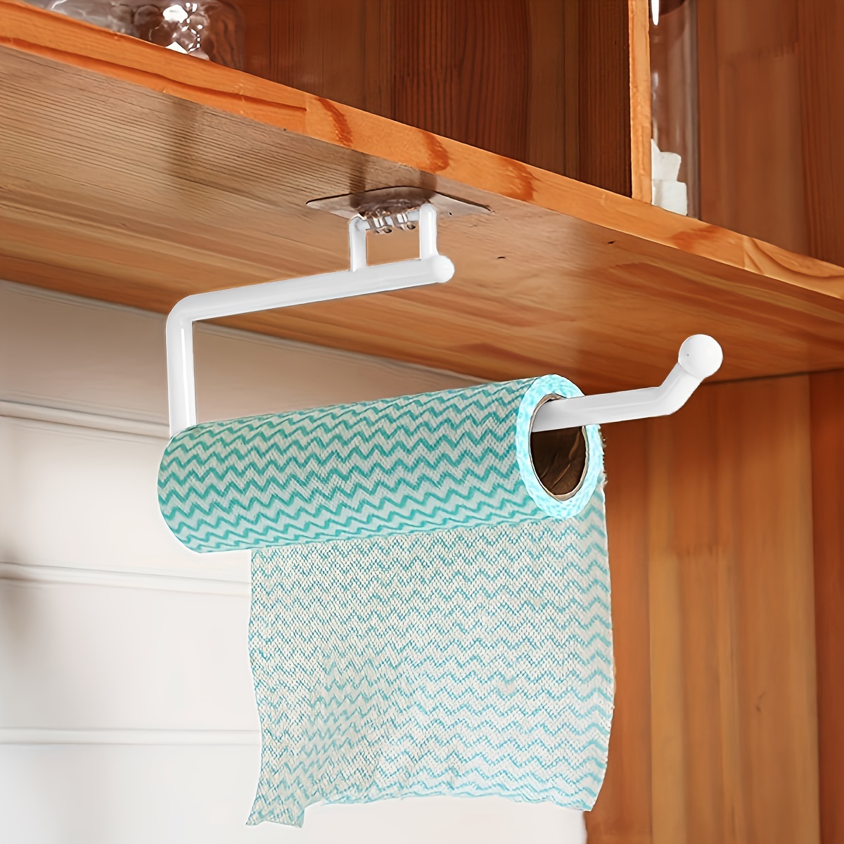  Toallero, toallero adhesivo para pared de azulejos de vidrio de  baño, toallero de baño sin perforaciones, soporte de almacenamiento de  toallas para caravana (plateado) : Hogar y Cocina